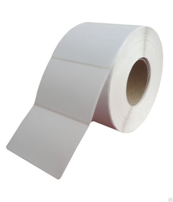 Термотрансферная этикетка 58х60 полипропилен 500 штук в рулоне 