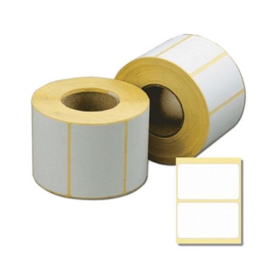 Термотрансферная этикетка 58х40 полуглянец 700 штук в рулоне 
